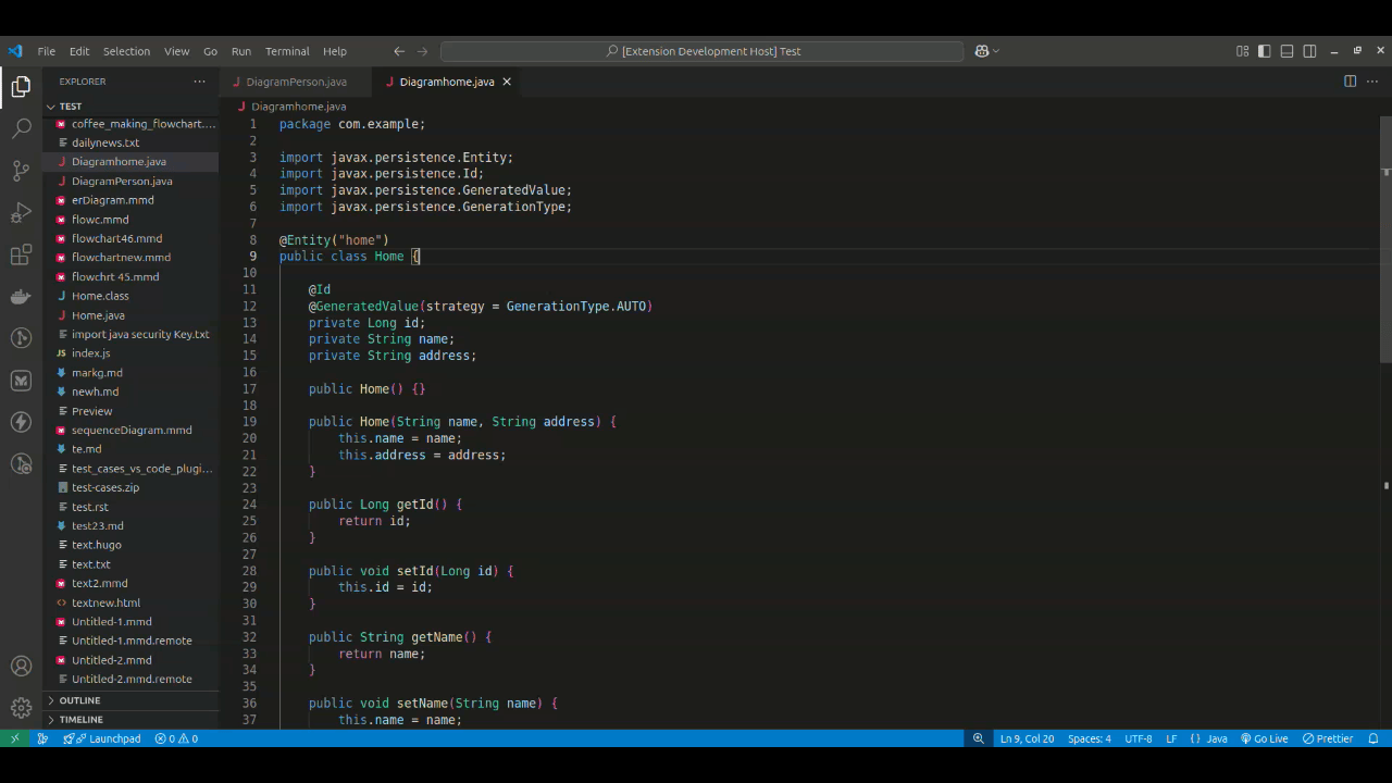 Image illustrating accessible diagrams in explorer panel